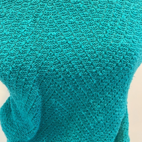 Vtg David Brett Teal Green Top - Picture 2 of 5